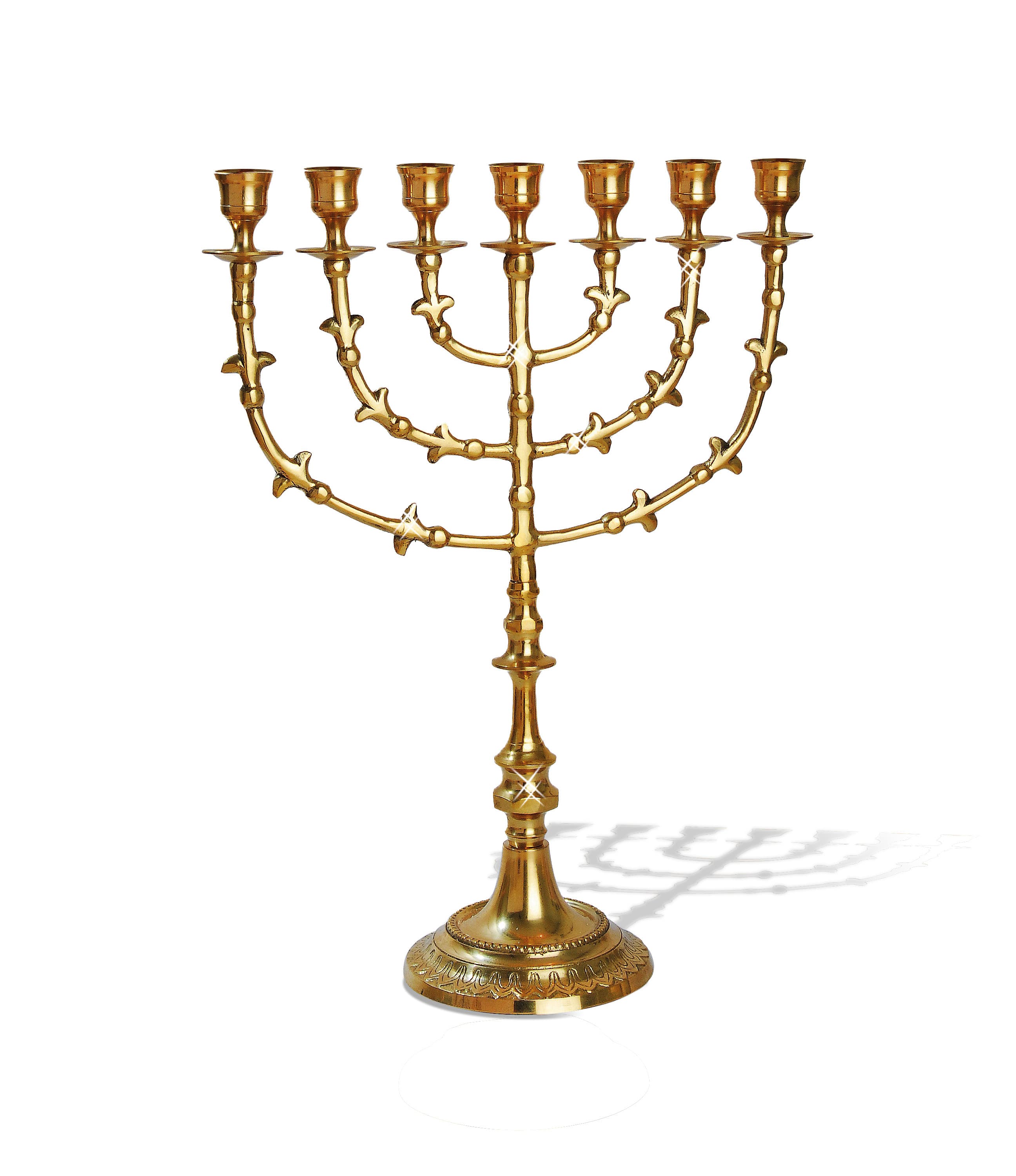 Koperen menora 39cm glanzend - product image