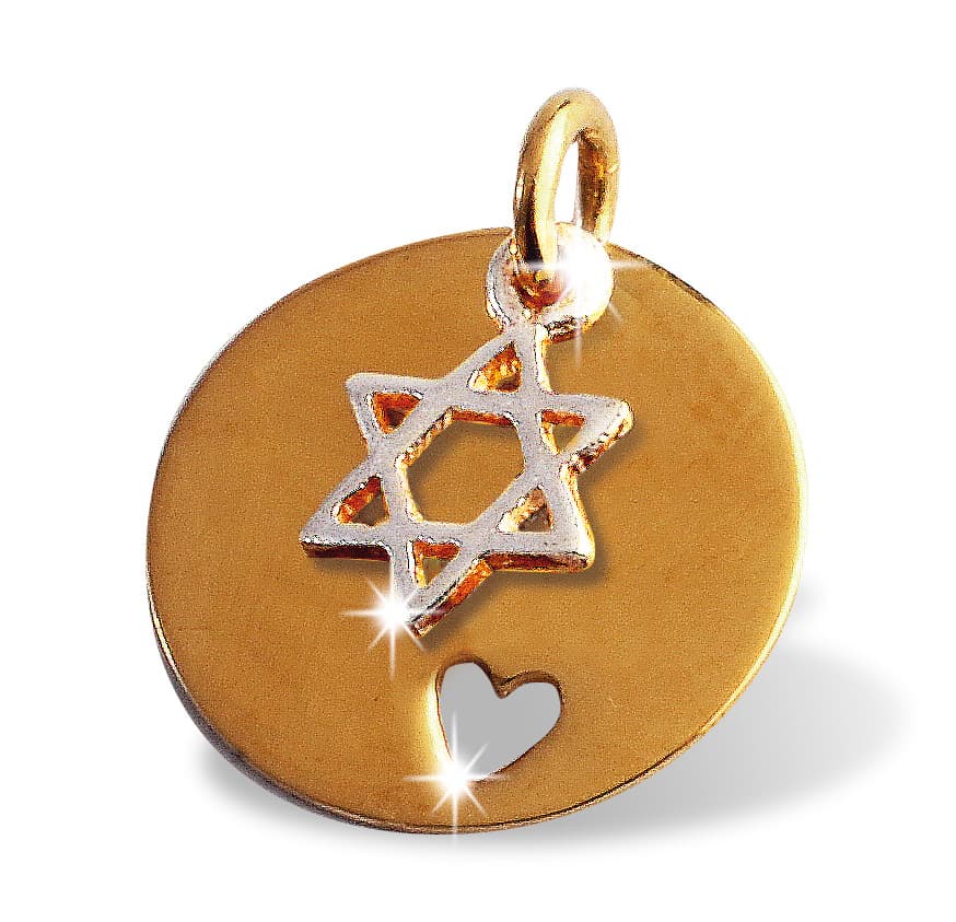 Hanger Davidster hart verguld