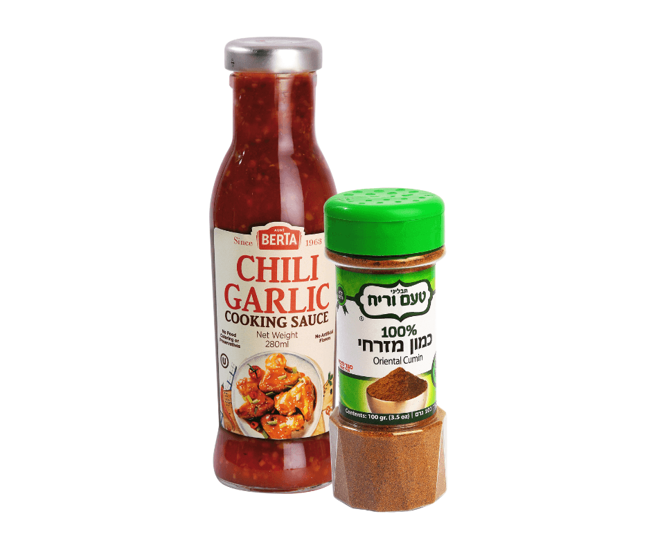 Set chili-garlic saus en Oosterse komijn kruidenmix - product image