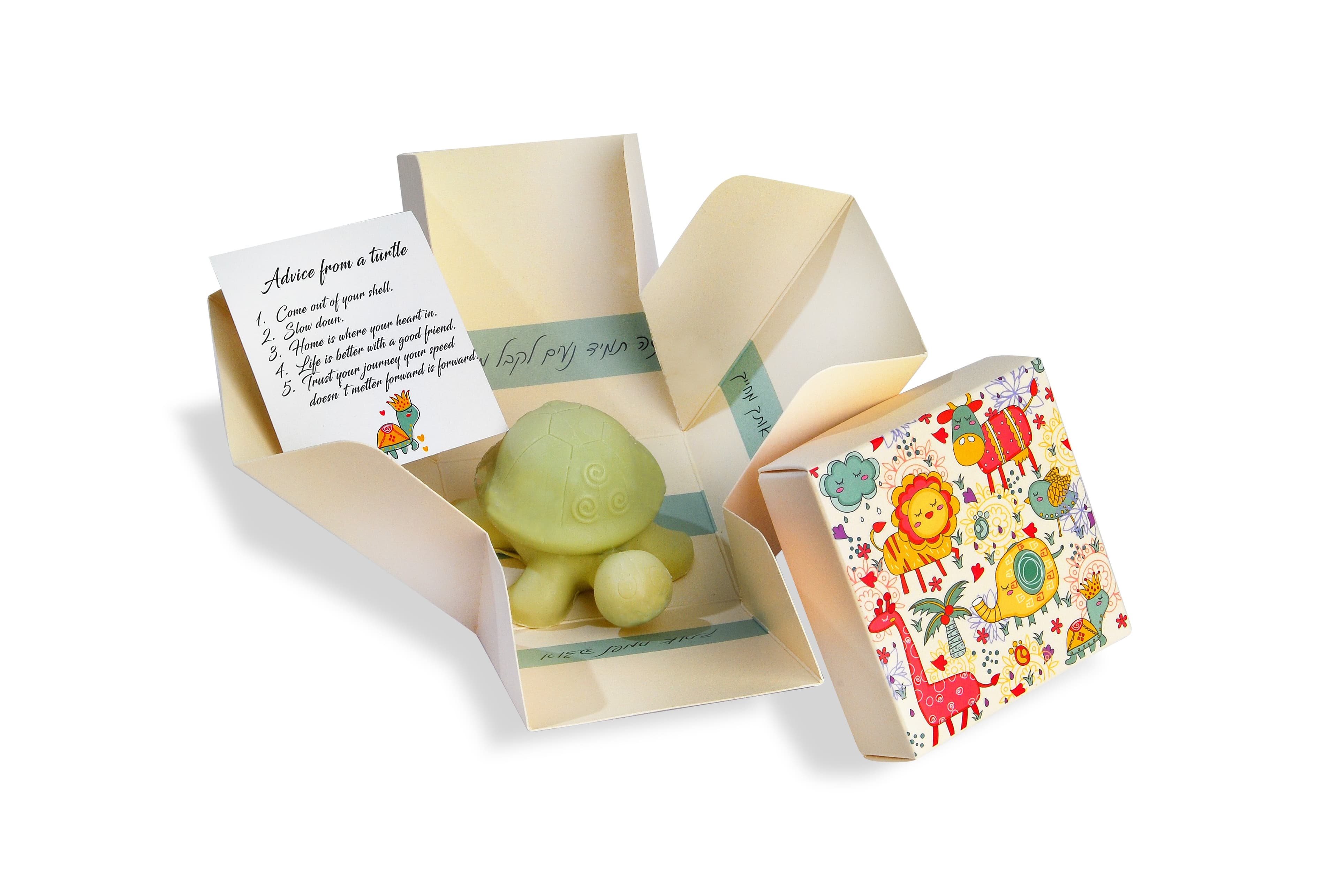 Cadeauzeep dieren in geschenkdoos